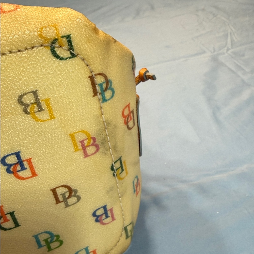Dooney & Bourke Yellow Multicolor Tote with tassel - Picture 3 of 11